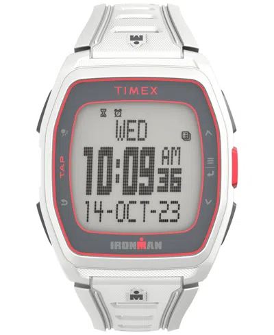 Timex Unisex Ironman T300 Digital White Silicone Strap 42mm Watch