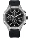 Timex Unisex Ufc King Analog Black Silicone Strap 45mm Octagonal Watch In Black