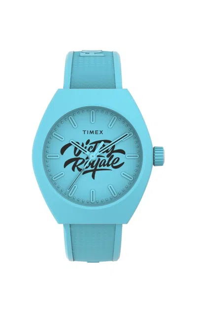 Timex Urban Pop X Fortnite Bio-tpu Strap Unisex Watch In Blue