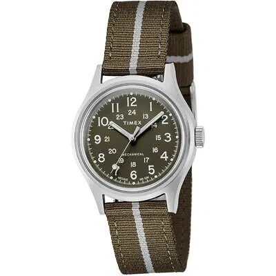 Pre-owned Timex [] Watch Mk1 Mechanical Camper Green Dial Hand-wound 36mm Tw2u6900