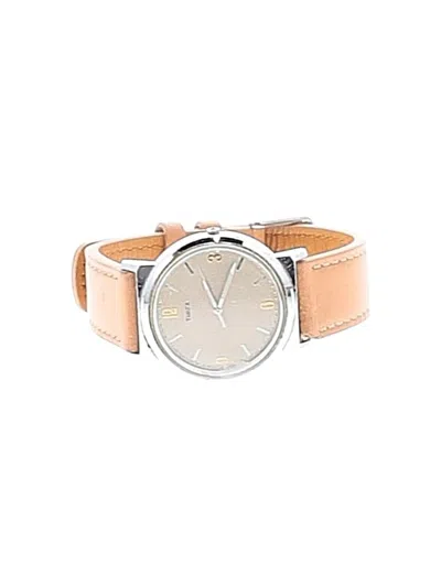Pre-owned Timex Watch In Tan