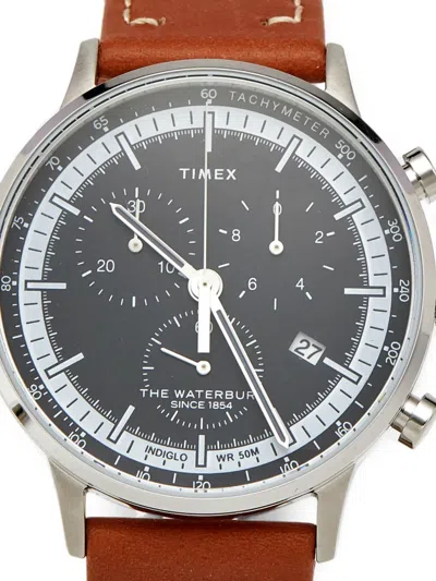 Pre-owned Timex Waterbury 40mm Watch In Black