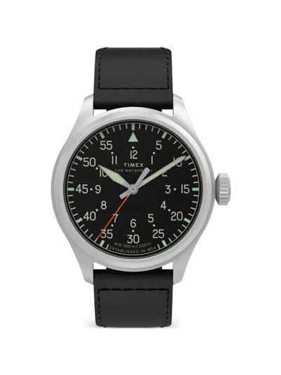 Timex Waterbury Ace 40mm Watch In Black
