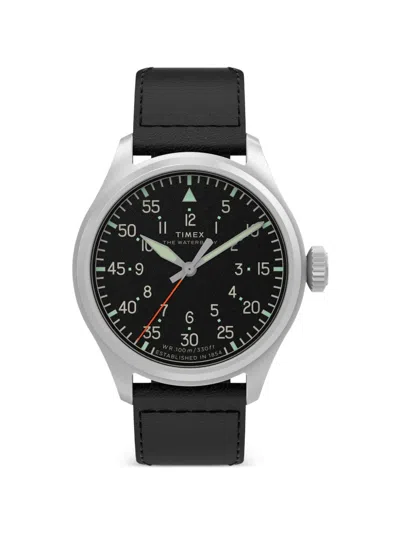 Timex Waterbury Ace 41mm Watch In Black