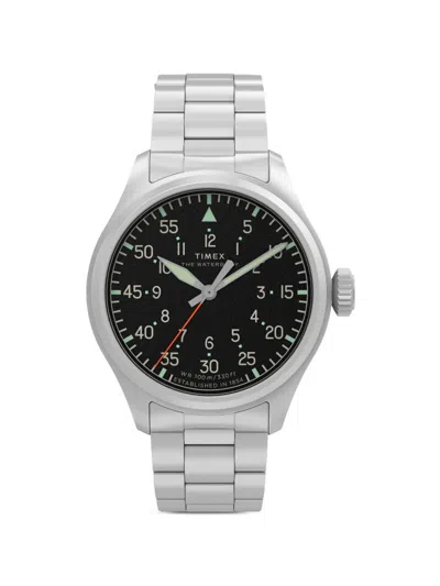 Timex Waterbury Ace 41mm Watch In Metallic
