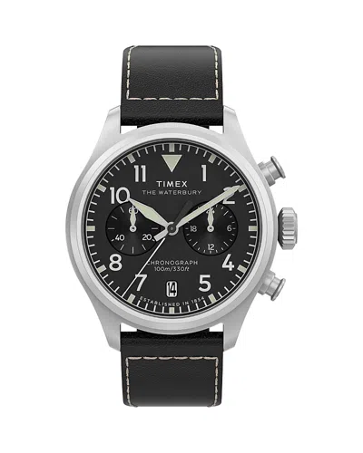 Timex Waterbury Ace Chronograph, 41mm In Black