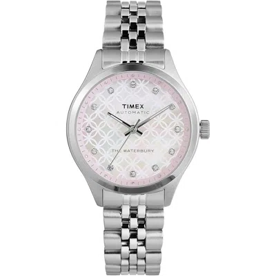 Timex Waterbury Automatic Ladies Watch In Metallic