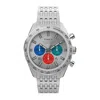 Timex Waterbury Chronograph Quartz Silver Dial Men's Watch Tw2v42400 In Silver Tone