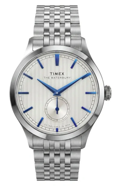 Timex ® Waterbury Classic Quartz Bracelet Watch, 39mm In Silver