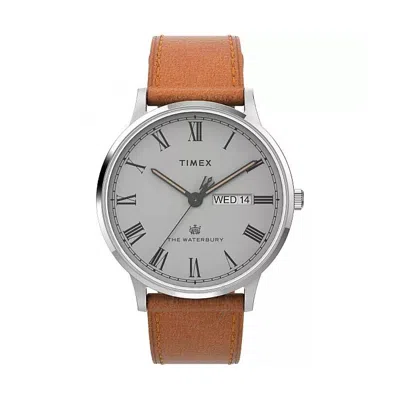 Timex Waterbury Classic Quartz Gray Dial Men's Watch Tw2v73600 In Multi
