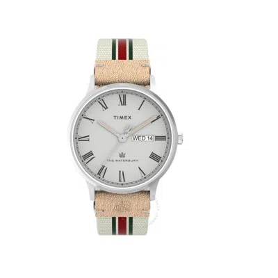 Timex Waterbury Classic Quartz Gray Men's Watch Tw2v73700 In Grey/silver Tone