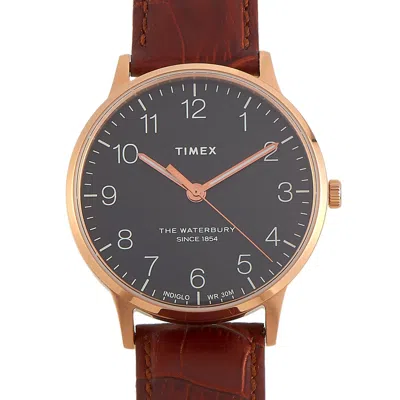 Timex Waterbury Classic Stainless Steel Watch Tw2r71400 In Gold