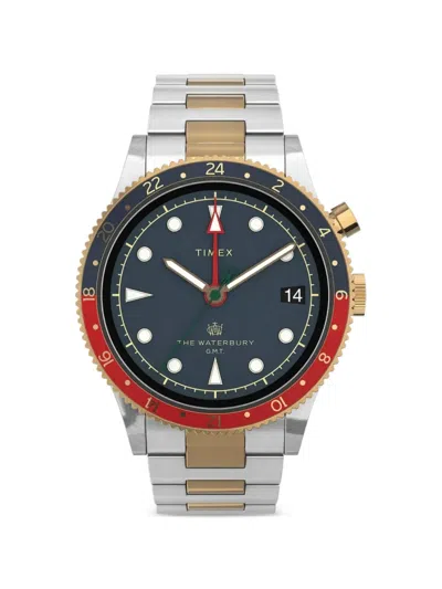 Timex Waterbury Gmt 39mm Watch In Green