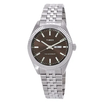 Timex Waterbury Legacy Quartz Brown Dial Men's Watch Tw2v46100 In Metallic