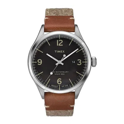 Timex Waterbury Quartz Black Dial Men's Watch Tw2p95600 In Multi