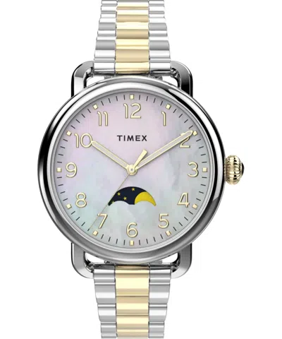 Timex Waterbury Standard Ladies Watch In Metallic