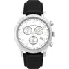 Timex Waterbury Traditional Chronograph Quartz Silver Dial Men's Watch Tw2w48100 In Black