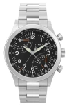 Timex Waterbury Traditional Fly Back Chronograph 43mm In Stainless Steel