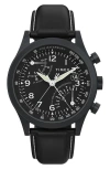 Timex Waterbury Traditional Fly Back Chronograph 43mm In Black
