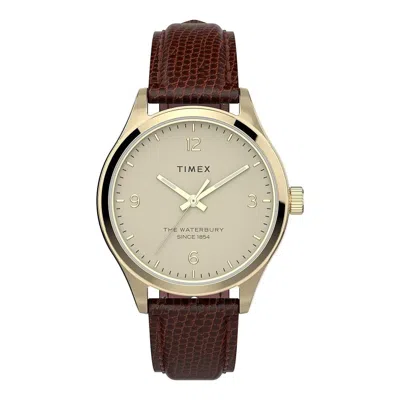 Timex Waterbury Traditional Ladies Watch In Brown