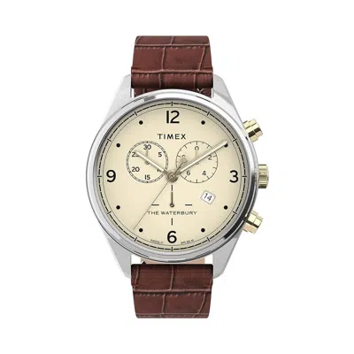 Timex Waterbury Traditional Mens Watch In Metallic