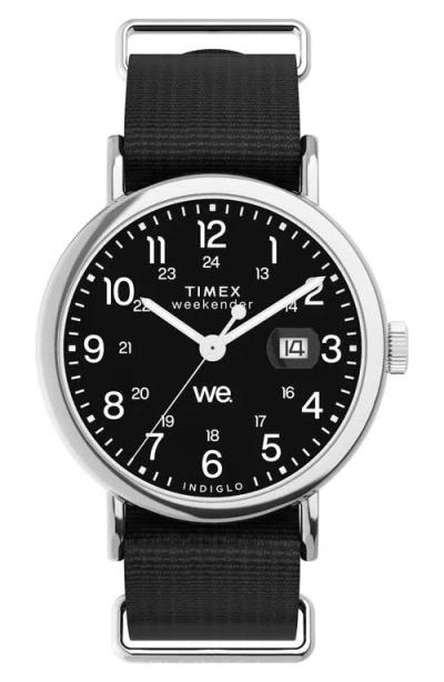Timex ® Weekender Canvas Strap Watch, 37mm In Purple