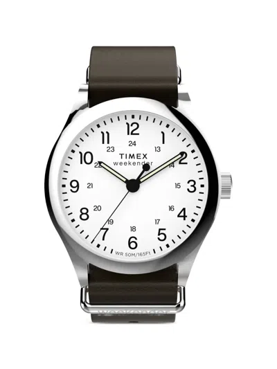 Timex Weekender New England 39mm Watch In Brown