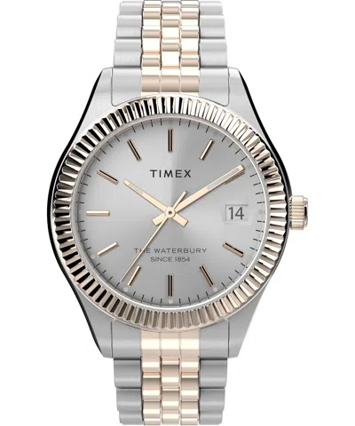 Timex Women's 34mm Stainless Steel Watch Tw2t87000vq In Metallic