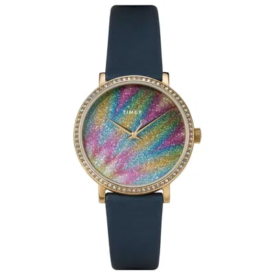 Timex Women's Celestial Grey Dial Watch In Blue