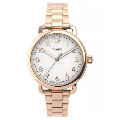 Timex Women's Classic White Dial Watch In Gold