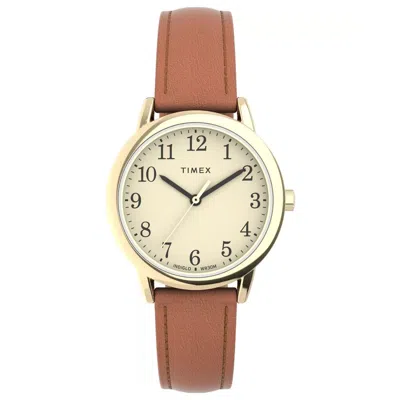 Timex Women's Classic Yellow Dial Watch In Brown
