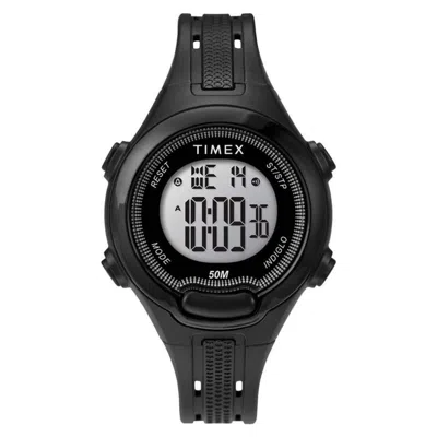 Timex Women's Digitial Grey Dial Watch In Black