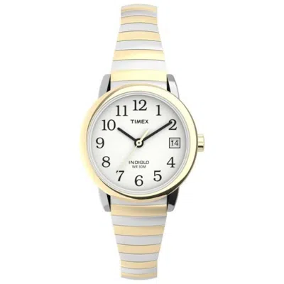 Timex Women's Easy Reader White Dial Watch In Gold