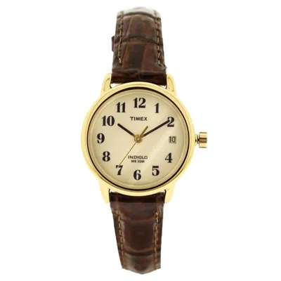 Timex Women's Easy Reader Yellow Dial Watch In Purple