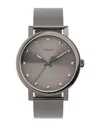Timex Women's Original Grey Dial Watch In Metallic