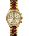 Timex Women's Quartz Analog Premium Dress Alloy Gold-tone Watch 38mm In Gold-tone