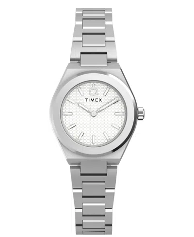 Timex Q ® Continental Mini 24mm Stainless Steel Bracelet Watch In Silver