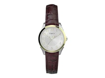 Pre-owned Timex Women's  Briarwood Wo Tw2u68100 Watch In Brass In Gold