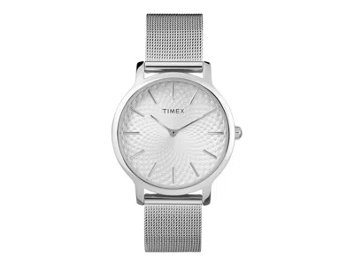 Pre-owned Timex Women's  City Transcent Tw2r36200 Watch In Brass In Gold