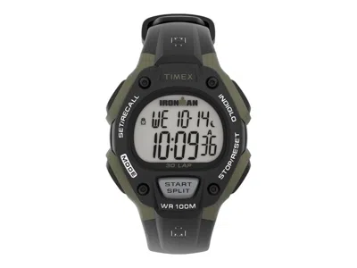 Pre-owned Timex Women's  Ironman Tw5m48100 Watch In Resin In Brown