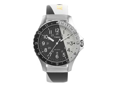 Pre-owned Timex Women's  Lab Collab Tw2u19900 Watch In Stainless Steel In Silver