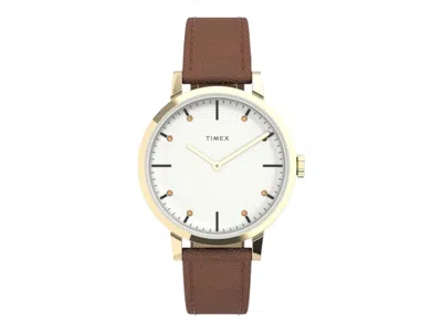 Pre-owned Timex Women's  Midtown Tw2v67400 Watch In Stainless Steel In Silver