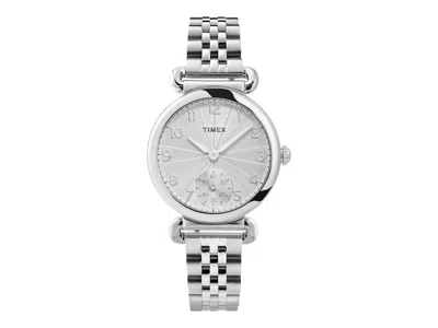 Pre-owned Timex Women's  Model 23 Tw2t88800 Watch In Stainless Steel In Silver