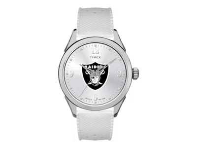 Pre-owned Timex Women's  Tribute Nfl Athena Twzfraiwb Watch In Brass In Gold