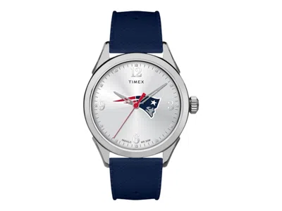 Pre-owned Timex Women's  Tribute Nfl Twzfpatwg Watch In Brass In Gold
