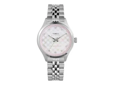 Pre-owned Timex Women's  Waterbury Automatic Tw2u53300 Watch In Brass In Gold