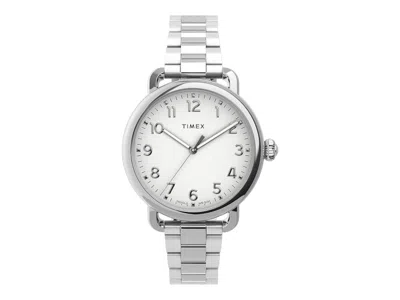 Pre-owned Timex Women's  Waterbury Standard Tw2u13700 Watch In Brass In Gold