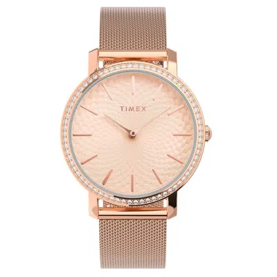 Timex Women's Transcend Rose Gold Dial Watch