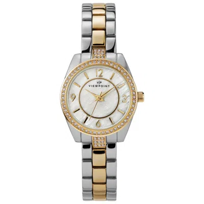 Timex Women's Viewpoint Mother Of Pearl Dial Watch In Metallic