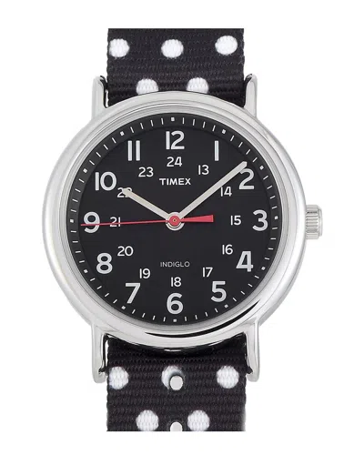 Timex Weekender Black Polka Dot Watch Tw2r63000 In Multi